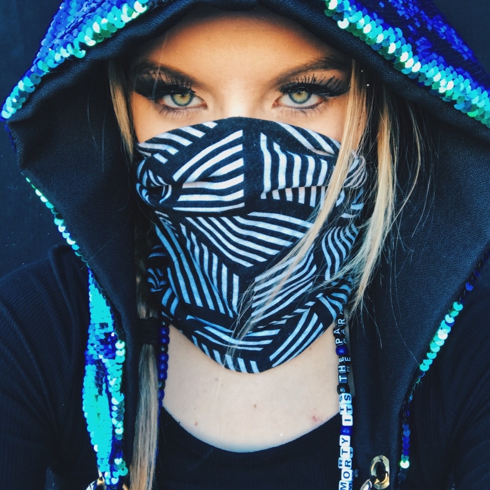 Sequin Rave Hood